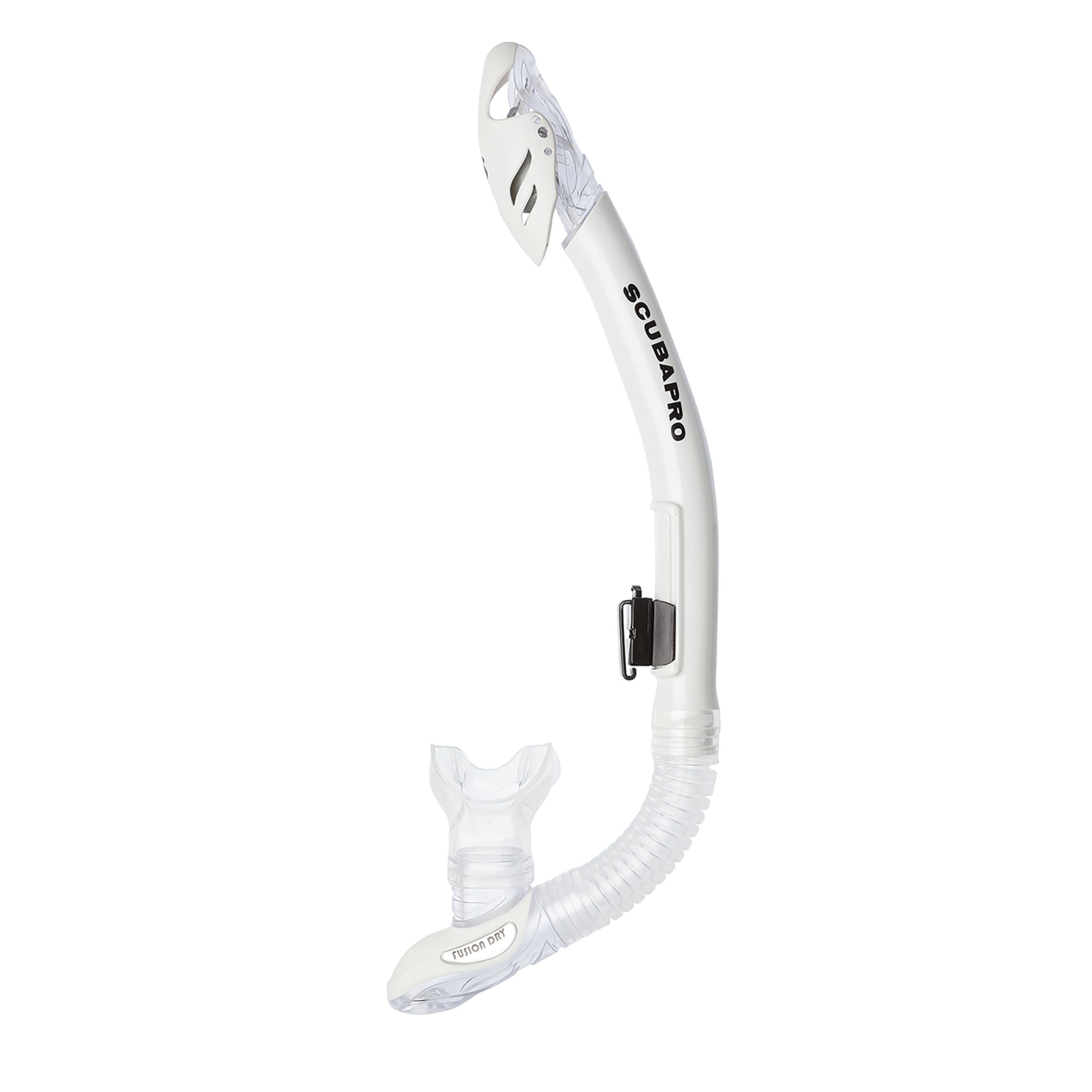 SCUBAPRO Fusion Dry Snorkel for Free Diving, White