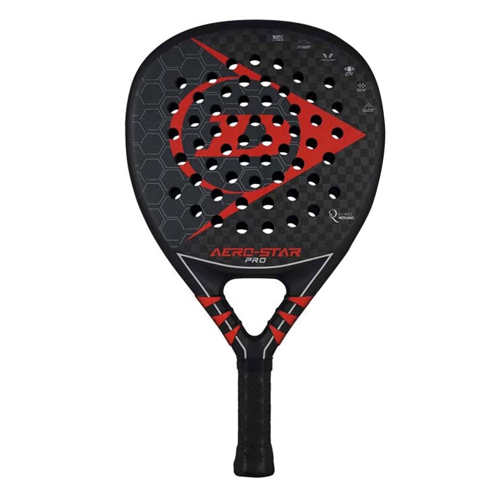 Dunlop Sports Aero-Star Pro Padel Bat, Blackred