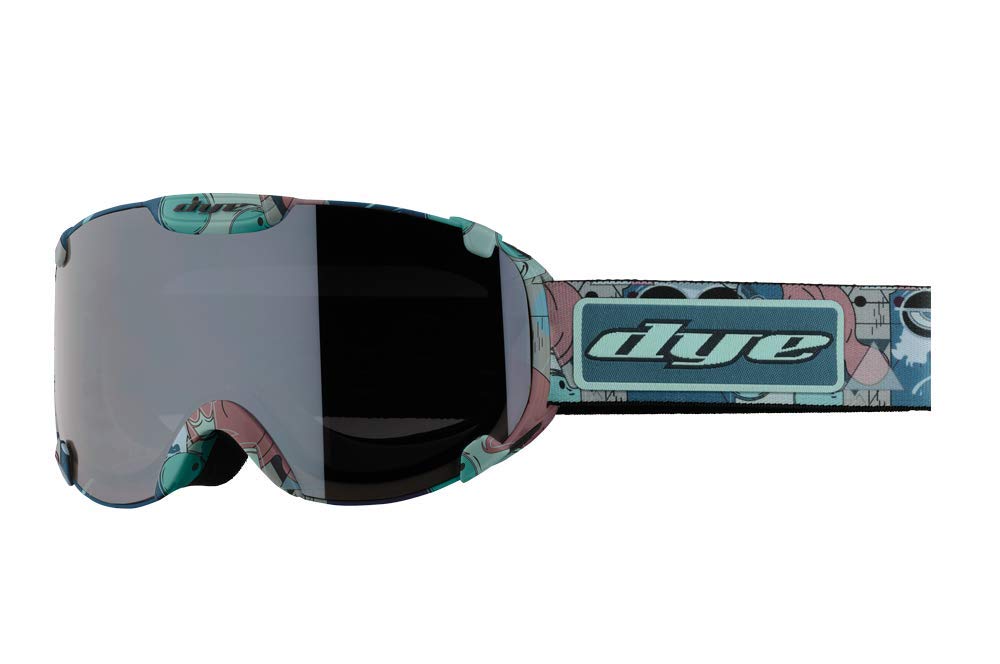 Dye Snow T1 Youth Snow Goggle, Jitsu Print with Smoke Silver Lenses