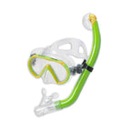 Head Sea Pals Junior Dry Snorkeling Mask/Snorkel Combination Kit For Children Ages 8 To 12 With Carry Bag, Sea Turtle Shell