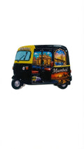 HOT MACHINE MARKET Mumbai Auto Rickshaw Decorative Fridge Magnet | Mumbai City Landmark Souvenir 3D Mumbai Taxi Rickshaw Theme M