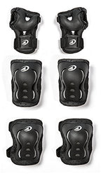 Rollerblade Bladegear Xt Junior 3 Pack Protective Gear, Knee Pads, Elbow Pads And Wrist Guards, Multi Sport Protection,Youth, Bl