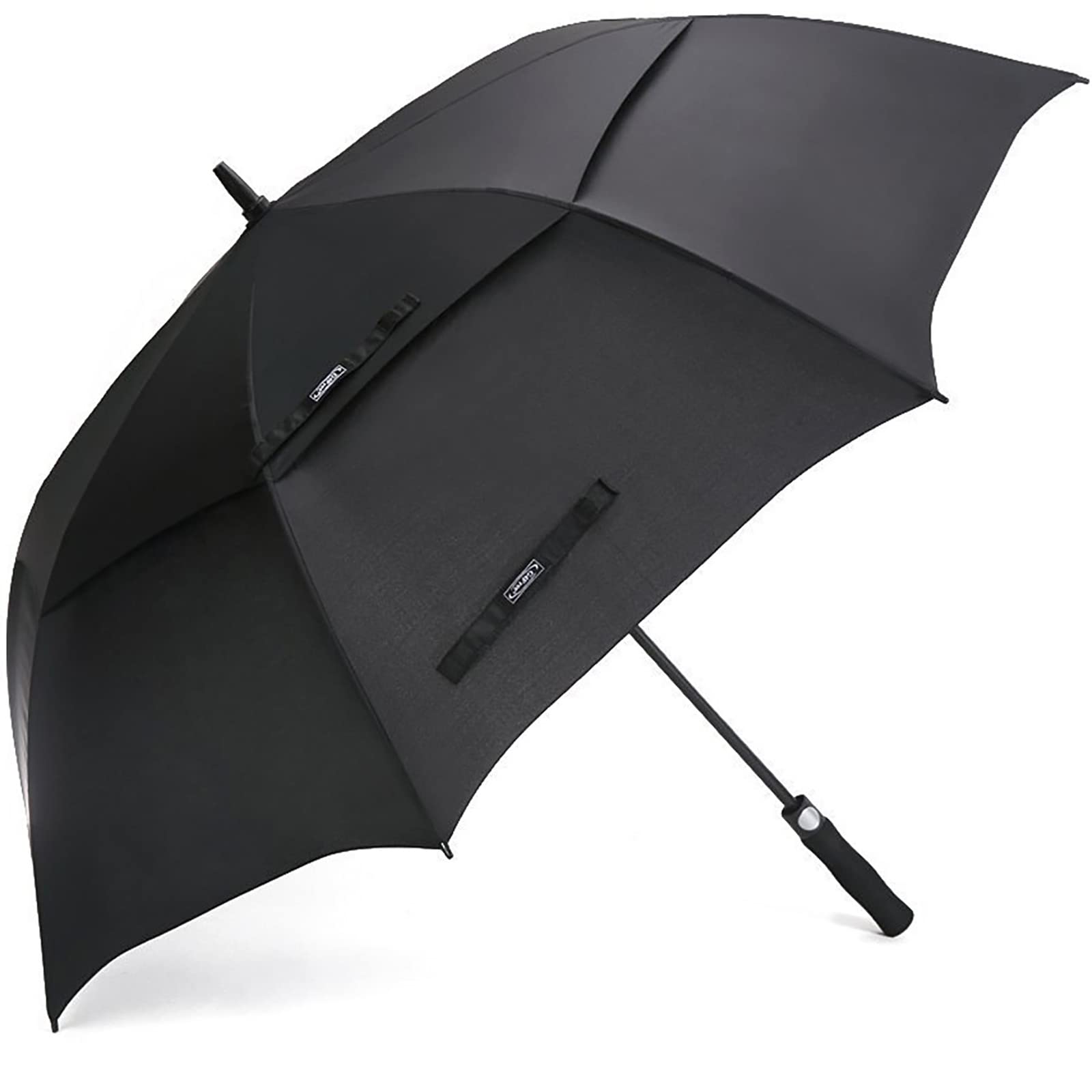 G4Free 68 Inch Automatic Open Golf Umbrella Extra Large Oversize Double Canopy Vented Windproof Waterproof Stick Umbrellas(Black