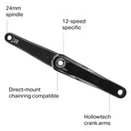 Shimano Xt Fc-M8100 1X Crank Arms Black, 165Mm