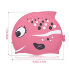 Doublewood Kids Swimming Caps Fun Swimming Hat Comfortable Silicone Children Toddlers Swim Cap Waterproof Protect Ear Swim Pool