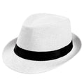 Clothera MenS Jute, Cotton Hat (CaHsm001_White_Free Size)