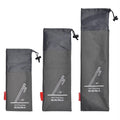 Bluemart 3Pcs Camping Tent Stakes Sleeve Tent Peg Storage Bag Camp Accesorries Bag(L, M, S)