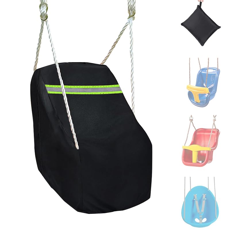 Outdoor Toddler Swing Seat Cover for Little Tikes / Stpe2 Baby Swing, Waterproof 420D Outdoor Swings Covers for Most Kid Swings 