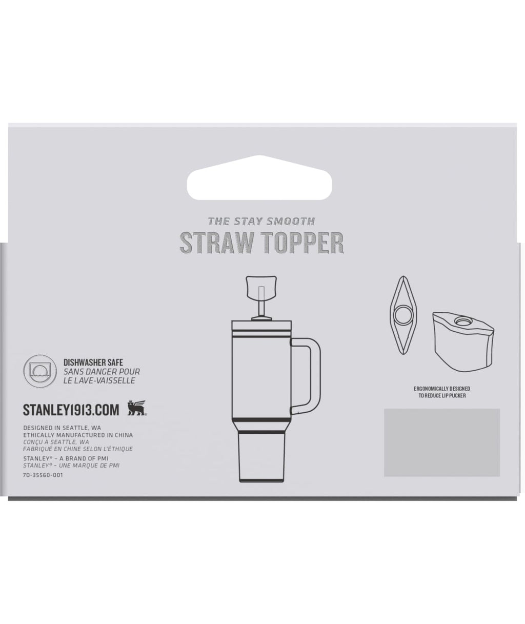 Stanley Quencher Stay Smooth Anti-Pucker Straw Topper 2-Pack | Ergonomic Sip Through Straw Cap For Tumbler With Handle | Silicon
