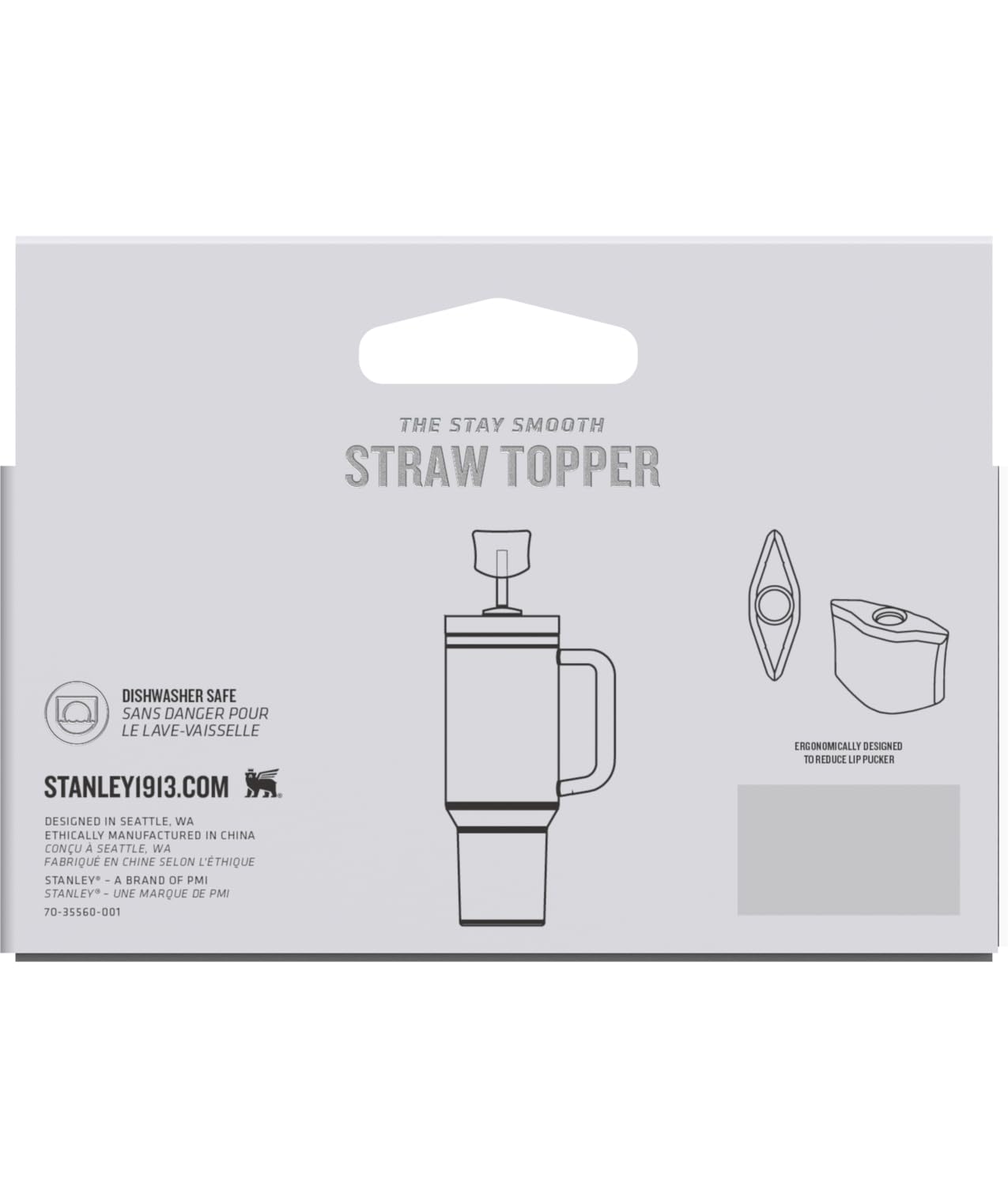 Stanley Quencher Stay Smooth Anti-Pucker Straw Topper 2-Pack | Ergonomic Sip Through Straw Cap For Tumbler With Handle | Silicon