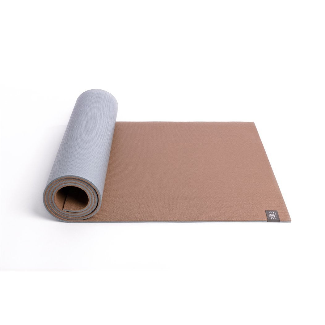 Elite Dual Surface Yoga / Pilates Aeromat W/Strap,  1/4''X24''X72'' - Taupe Mist