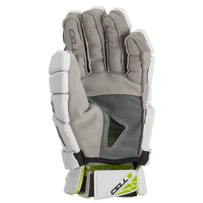 STX Cell VI Lacrosse Gloves, Pair, White, Large