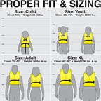 Seachoice 86060 Life Vest, Type Ii Personal Flotation Device  Yellow  Youth