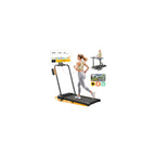 Hifast Walking Pad Treadmill, 3 In 1 Foldable Under Desk Treadmills For Home Office, Small Walking Pad With Incline Handle Bar,