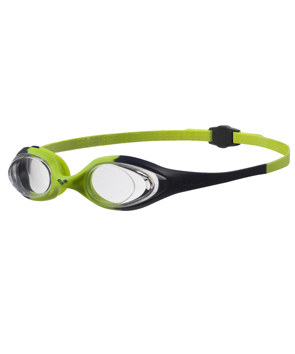 Arena Unisex Youth Spider Junior Swim Goggles Girls And Boys Ages 6 To 12 No Fog Non-Mirror Lens Easy To Adjust Strap No Leak, N
