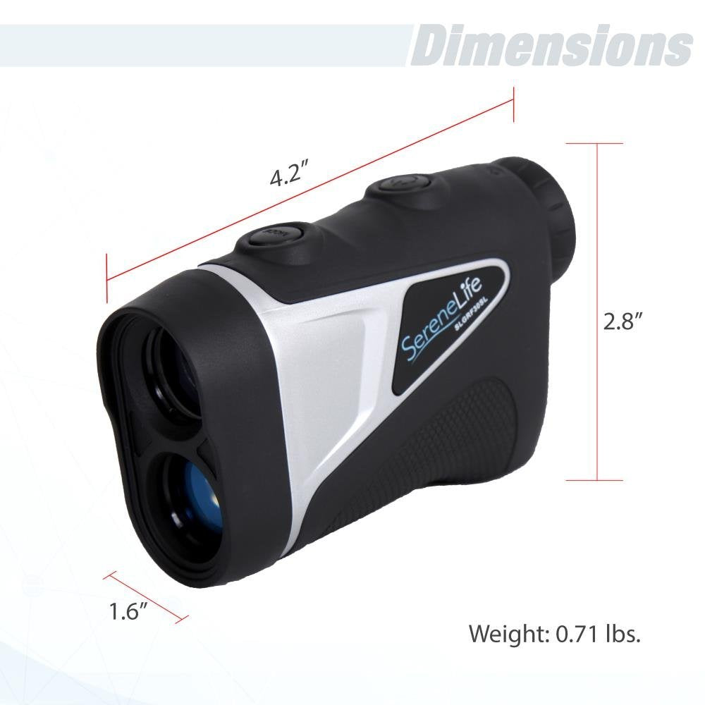 Serenelife Advanced Golf Laser Rangefinder With Pinsensor Technology - Waterproof Digital Golf Range Finder Accurate Up To 540 Y