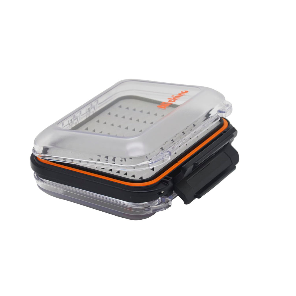 Alichino Fly Box For Fly Files Ice Jig Box Two Sided Waterproof Fly Fishing Box For Nymphs And Streamers (Grey Foam Insert, S 4.