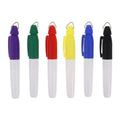 BIUDECO Golf Ball Marker Pen 6pcs Mini Dry Erase Markers Triangle Metal Ring Smooth Writing for Golf Line Ball and Outdoor Activ