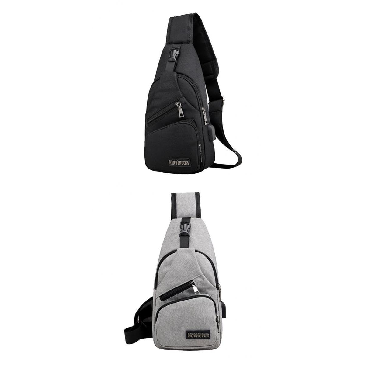 Ujeavette 2X Sling Bag Chest Pack Shoulder Bag Anti Theft Travel Lightweight Pouch