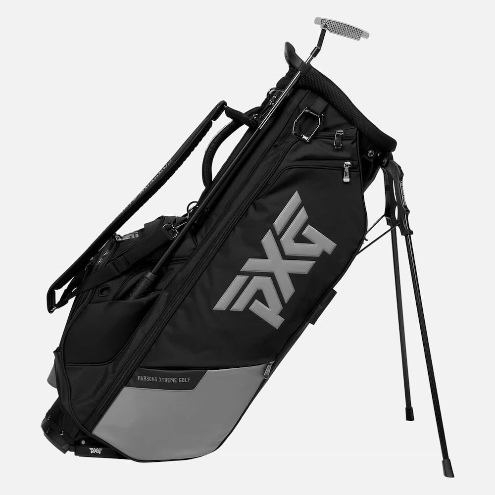 PXG Xtreme Hybrid Stand Bag B-PG-173 Type 10.5 6 Split Stand Caddy Bag Golf Bag (Black)