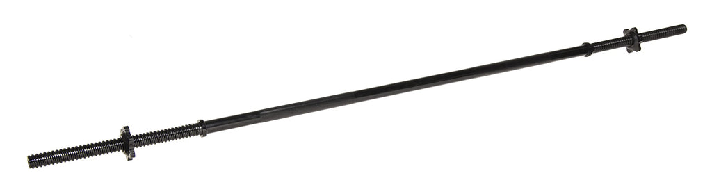 Signature Fitness 5Ft Stardard Barbell With Star Locks, Black