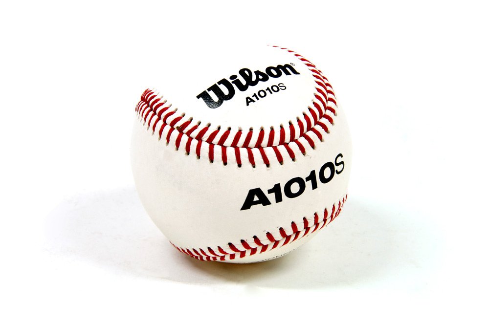 Wilson Practice And Soft Compression Baseballs, A1010, Blem (One Dozen), White & Red (A1011)