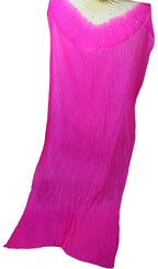 Weisipu 1.8M Artificial Silk Belly Dance Handmade Bamboo Fans Veils Right Hand (Pink)