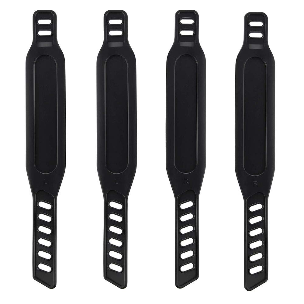 4Pcs Exercise Bike Pedal Straps, Heavy Duty Adjustable Length Universal Pedal Strap Fits Most Bike Pedals Exercise Bike Bicycle 