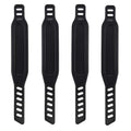 4Pcs Exercise Bike Pedal Straps, Heavy Duty Adjustable Length Universal Pedal Strap Fits Most Bike Pedals Exercise Bike Bicycle 