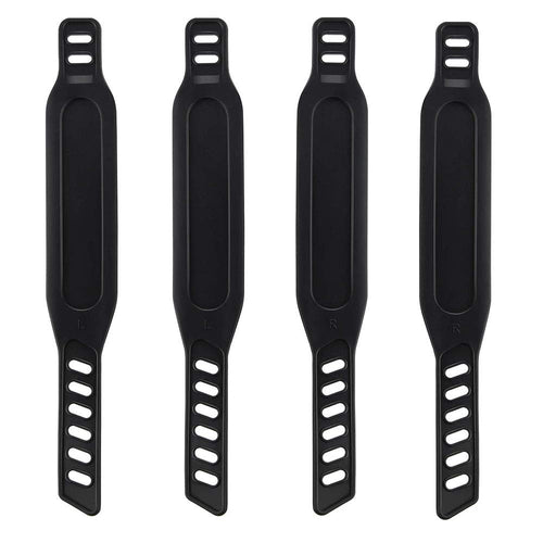 4Pcs Exercise Bike Pedal Straps, Heavy Duty Adjustable Length Universal Pedal Strap Fits Most Bike Pedals Exercise Bike Bicycle 