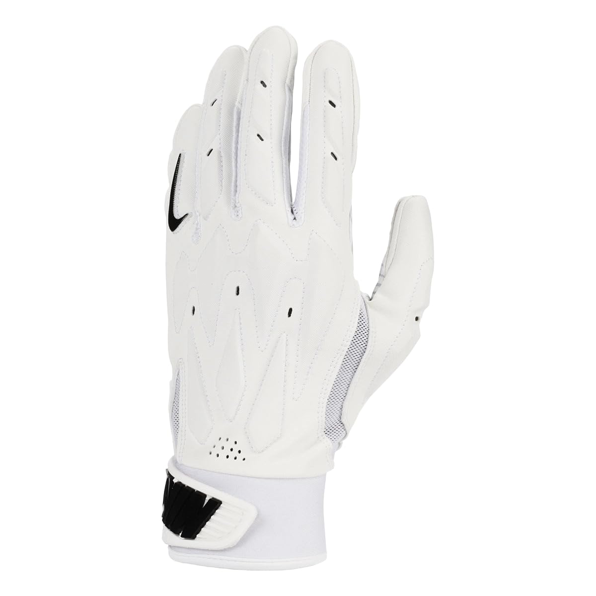 Nike D-Tack 7.0 Lineman Football Gloves White | White | Black, Medium