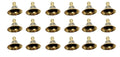 Uapan Brass Pooja Bell Jingle Bells Christmas Bell Crafts Hanging Decoration With J Hook (18, 2.5 Inch)