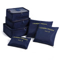 6 Pcs Lightweight Packing Cubes, Travel Foldable Suitcasem Storage Packing Organizers Luggage Laundry Bags Compression Pouches (