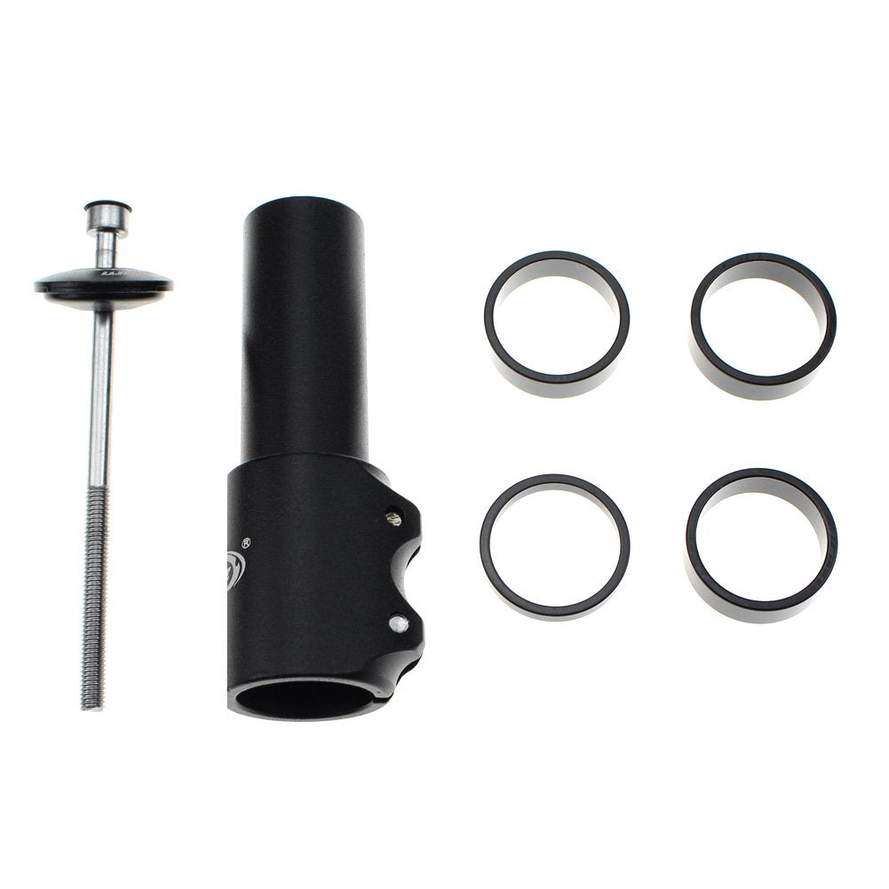 Bike Stem Riser Wake Bike Fork Stem Extender Bicycle Handlebar Raiser Head Up Adapter Suitable For Mountain Bike, Road Bike, Mtb