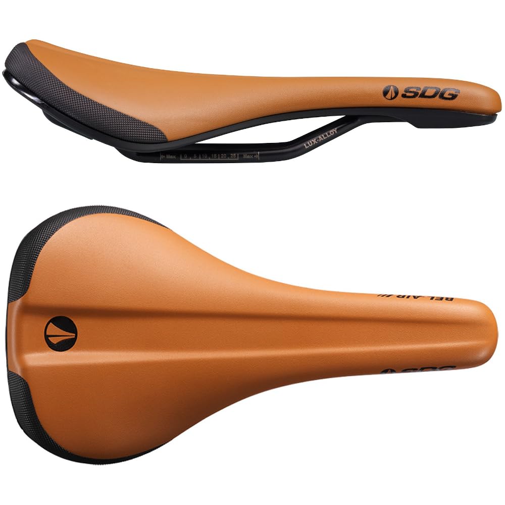 SDG Components, Bel-Air V3 Lux-Alloy, Saddle, 260 x 140mm, Unisex, 236g, Brown/Black