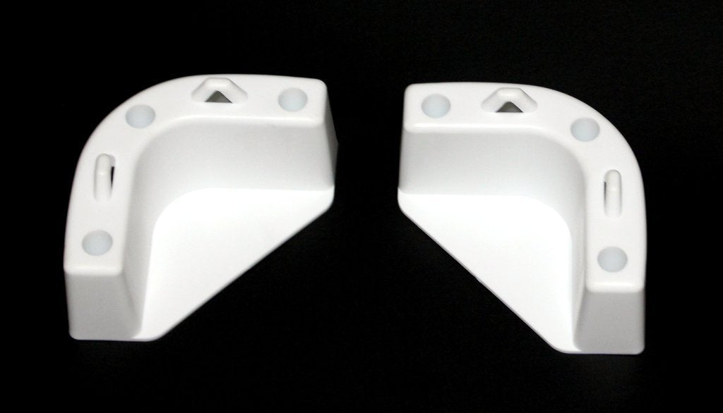 Boat Marine Cooler Mounting Kit For Yeti Igloo Engle Coleman (Set Of 4) Black Or White (White)