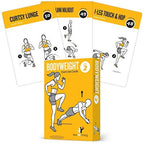 Newme Fitness  Bodyweight Workout Cards, Instructional Fitness Deck For Women & Men, Beginner Fitness Guide To Training Exercise