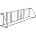 Global Industrial 111 L Single-Sided Grid Bike Rack, 9-Bike Capacity, Powder Coated Steel, Gray, Commercial Bike Rack for Stores
