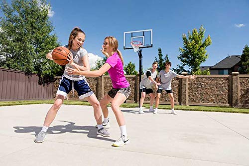 Lifetime Adjustable In-Ground Basketball Hoop (54-Inch Acrylic) Clear