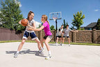 Lifetime Adjustable In-Ground Basketball Hoop (54-Inch Acrylic) Clear
