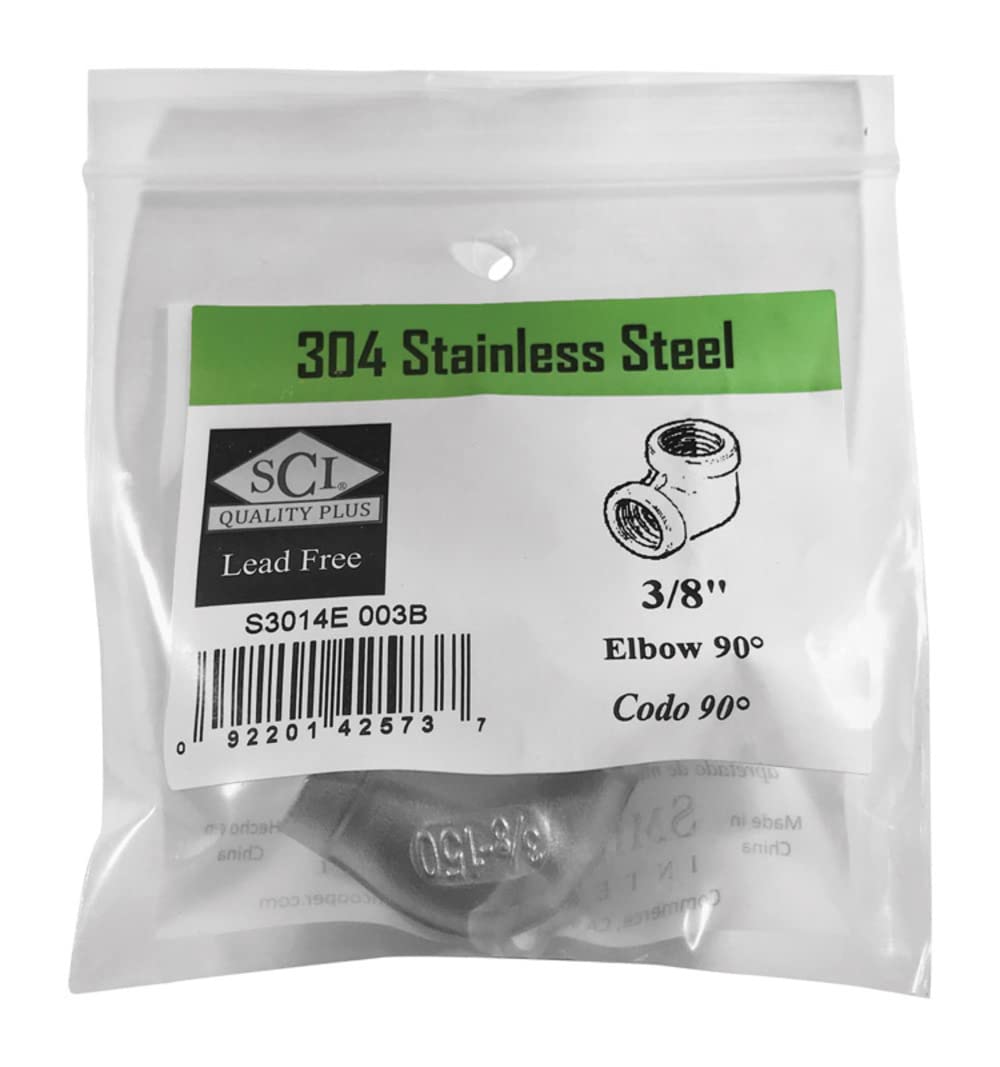 Smith Cooper Female Elbow 90 3/8'' Ss