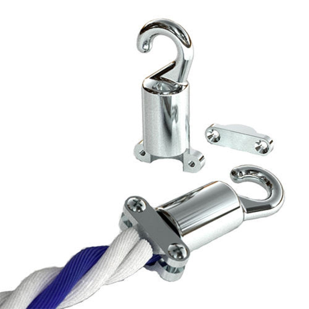 Perma-Cast Ph53 Chrome Plated 3/4 Inch Rope Hook - Cleat Type