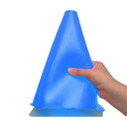 Alyoen 9 Inch Traffic Cones, Plastic Sport Cones, Blue Soccer Training Cones For Outdoor Activity & Festive Events (Sets Of 10/1