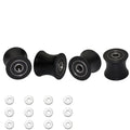 Freccu Total Gym Replacement Set Of 4 Wheels/Rollers For Models Dlx, Dlx Ii, Dlx Iii, Adv Dlx, Pilates, Pilates Pro 2500, 3000,