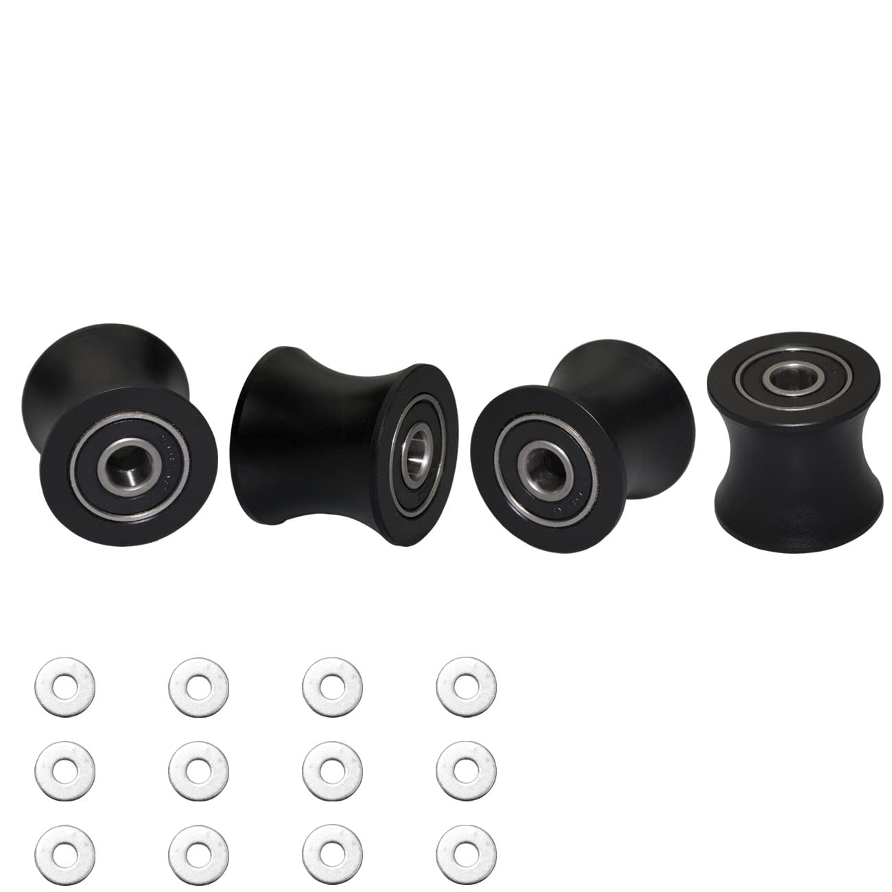 Freccu Total Gym Replacement Set Of 4 Wheels/Rollers For Models Dlx, Dlx Ii, Dlx Iii, Adv Dlx, Pilates, Pilates Pro 2500, 3000,
