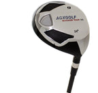Agxgolf Mens Senior Flex, Regular Length Magnum Xs #9 (24 Degree) Fairway Utility Wood: Graphite Shaft + Head Cover: Us