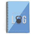 Workout Planner For Daily Fitness Tracking & Goals Setting (A5 Size, 6A X 8A, Azure Blue), Men & Women Personal Home & Gym Train