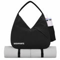 Leosportz Gym Bag For Women Shoe Compartment | Yoga Bag For Girls Attached Yoga Strap | 30L WaterResistant Sports Bag With Wet