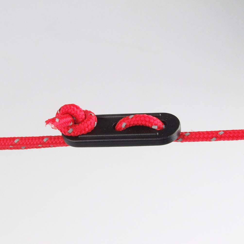 50 Pcs Plastic Cord Tensioners Rope Adjuster Tent Guyline Wind Rope Buckle Fastener For Camping Hiking Picnic Outdoor Activities