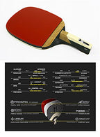 Jisam Trade Champion Xiom M8.0P Ping Pong Racket Table Tennis Penholder Type For Professional + Key Ring